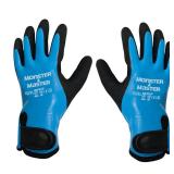 Monster and Master Safety Work Gloves Microfoam Nitrile Rubber Coated, Finger Touchscreen with Grip, Warm Winter Glove for Warehouse, Home Improvement, Construction, Gardening, Fishing, M, 1 Pair *use