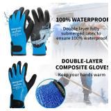 Monster and Master Safety Work Gloves Microfoam Nitrile Rubber Coated, Finger Touchscreen with Grip, Warm Winter Glove for Warehouse, Home Improvement, Construction, Gardening, Fishing, M, 1 Pair *use