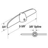 Prime-Line H 3625 38 In. Bronze Tee Handle Casement Operator (2 Pack) - Retail: $9