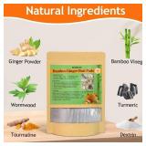 TEWEAE Foot Pads - 122Pads Pure Natural Ginger Powde Bamboo Vinegar Pads, Goodnight Foot Pads for Travel or Home Use - Retail: $28