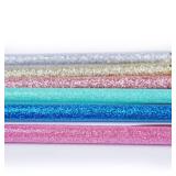 U-RIGHT Cute Retractable Ballpoint Pens for Women Girls, Fancy Decorative Glitter Body, Medium Point Black Ink, Smooth Colored Gifts, 6 Pack - Retail: $9