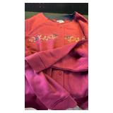 CNK designs 3X cardigan in red with a bird design -