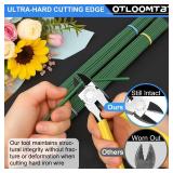 OTLOOMTBT 6-In and 5-In 2 PCS Ultra Sharp Compact Wire Cutters with Long Flat Nose Pliers Ideal for Cutting Crafts, Flowers, Plastics, Appliances and Any Clean Cutting Needs Powerful Wire Cutter - Ret