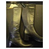 Naturalizer Brent Wide Calf High Shaft Boots Womenfts Shoes Size 4.5