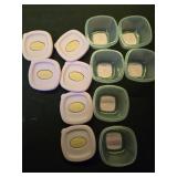 Leak-Proof Baby Food Storage Containers 12-Pack - 4oz BPA-Free Freezer and Microwave Safe Food Jars with Airtight Lids for Infants, Travel, Nurseries - Retail: $20