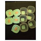 Leak-Proof Baby Food Storage Containers 12-Pack - 4oz BPA-Free Freezer and Microwave Safe Food Jars with Airtight Lids for Infants, Travel, Nurseries - Retail: $20