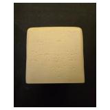 Natural Travertine Textures Tissue Box Cover Square for Home Decor,Resin Heavy Tissue Box Holder for Bathroom Countertop,Tabletop,Bedside Table,Office (Handmade of Resin) - Retail: $30