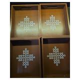 Coffee Table Tray with Handles, Return Gifts for Pooja, Return Gifts for Housewarming, Return Gifts, Indian Return Gifts, Indian Return Gifts for Pooja Bulk - 10\ X 8\in X 2\in Size (4, Brown)