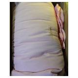 Pink Ruffled Comforter Set Twin Size, 3 Pieces (1 Ruffled Comforter and 2 Pillowcases) Farmhouse Shabby Chic Style with 2 Layers Ruffle, Solid Color Lightweight Soft Fluffy Bedding Sets for Girls - Re