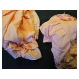 Pink Ruffled Comforter Set Twin Size, 3 Pieces (1 Ruffled Comforter and 2 Pillowcases) Farmhouse Shabby Chic Style with 2 Layers Ruffle, Solid Color Lightweight Soft Fluffy Bedding Sets for Girls - Re
