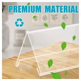 7 PCS Clear Table Card Holders 8.6\ x 4\in Acrylic Name Plates for Desks Table Tents Name Tents Table Name Cards Clear Office Desk Accessories Business Conference Meeting Room School Display Stand - R