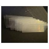 7 PCS Clear Table Card Holders 8.6\ x 4\in Acrylic Name Plates for Desks Table Tents Name Tents Table Name Cards Clear Office Desk Accessories Business Conference Meeting Room School Display Stand - R