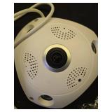 Inwerang 2MP Fish Eye POE IP Camera with Microphone Audio 360Degree Wide Angle,1.7mm Lens,65ft, Motion Detection Indoor Panorama Surveillance Security Camera(Compatible with Hikvision NVR) - Retail: $