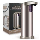 Automatic Soap Dispenser, Fits Most Soaps, 3 Adjustable Dispensing Levels, Smart Precise Sensing, Easy to Use and Refill, 8.8 oz Stainless Steel Touchless Soap Dispenser for Kitchen - Retail: $20