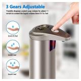 Automatic Soap Dispenser, Fits Most Soaps, 3 Adjustable Dispensing Levels, Smart Precise Sensing, Easy to Use and Refill, 8.8 oz Stainless Steel Touchless Soap Dispenser for Kitchen - Retail: $20