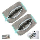 Xan Concept 2Pcs Shoe Washing Machine Bag,Cleaning Bag for All Shoe Types,Laundry Shoe Bag for Washer and Dryer (Gray) - Retail: $23