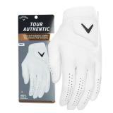 Callaway Golf Tour Authentic Glove (Cadet (Shorter Fingers), MediumLarge, White 2022, Worn on Left Hand) - Retail: $25