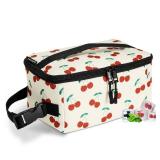 Cerbonny Small Lunch Box,Freezable Snack Bag for Adults and Kids,Freezable Lunch box,insulated Snack Bag with Buckle Handle,Compact Lunch Box for Work School Travel(Cherries) - Retail: $27