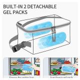 Cerbonny Small Lunch Box,Freezable Snack Bag for Adults and Kids,Freezable Lunch box,insulated Snack Bag with Buckle Handle,Compact Lunch Box for Work School Travel(Cherries) - Retail: $27