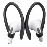 ICARERSPACE 2 Pairs AirPods Ear Hooks for AirPods Pro 2, AirPods Pro, AirPods 4, 3, 2 and 1, Upgraded Anti Slip Sports Clip Hooks for AirPods 1, 2, 3, 4,Pro, Pro 2  BLACK - Retail: $17