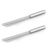 Baderke 2 Pcs Espresso Whisk 11.5 Inch Long Handle Barista Whisk 10 Needles 2 mm Stainless Steel Coffee Stirrer Tool Efficient Mixing Time Saving Reduction Clumping Ideal for Commercial Home - Retail: