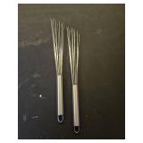 Baderke 2 Pcs Espresso Whisk 11.5 Inch Long Handle Barista Whisk 10 Needles 2 mm Stainless Steel Coffee Stirrer Tool Efficient Mixing Time Saving Reduction Clumping Ideal for Commercial Home - Retail: