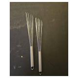 Baderke 2 Pcs Espresso Whisk 11.5 Inch Long Handle Barista Whisk 10 Needles 2 mm Stainless Steel Coffee Stirrer Tool Efficient Mixing Time Saving Reduction Clumping Ideal for Commercial Home - Retail: