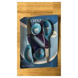 CHNZAO Lefty Scissors for Kids,7 Inch Left Handed Scissors Kids,Big Children Lefty Scissor,Stainless Steel Blade Soft Comfort-Grip Left Handed Kid Scissor,Great for School,Classroom,Arts,Home - Retail