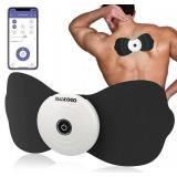 Wireless TENS and EMS Unit Back Pain Relief Massager - APP Controlled Bluetooth EMS Muscle Stimulator Machine for Back Shoulder Leg Neck Pain Relief (Black) - Retail: $37