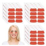 Cholemy 120 Pairs Eye Black Stickers Bulk Baseball Face Glitter Stickers Football Softball Party Favor Spirit Day Accessories(Glitter,Orange1) - Retail: $8