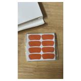 Cholemy 120 Pairs Eye Black Stickers Bulk Baseball Face Glitter Stickers Football Softball Party Favor Spirit Day Accessories(Glitter,Orange1) - Retail: $8
