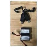 2pk 1200mAh Li-ion Packs and Connectors -