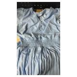 Pretty Garden Cyan Dress, Small -