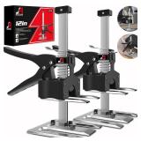 Labor Saving Handle 2 Pack,12 in Construction Jack,Multifunctional Furniture Jack for Installing Cabinets and Wall Tile Height Adjuster Handheld Lifter Tool, Load 440LBS - Retail: $38