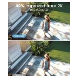 AOSU 3K5MP Solar Security Cameras Outdoor Wireless, Ultra HD Video Home Security System 4-Cam Kit with 166° Ultra Wide Angle, Cam-to-Cam Sync, Color Night Vision, Spotlight and Siren, No Monthly Fees