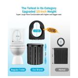 Portable Toilet, Upgraded 15ftft toilet With Removable Paper Holder, Camping Toilet With A Load Capacity Of 450 Lbs, Portable Potty for Camping, Hiking, Road Trip, Car, RV, Tent, Beach, Truck Drivers 