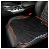 Car Seat Cushion, Comfort Memory Foam Car Cushions for Driving, Seat Cushion for Car Seat Driver with Wedge Design and Raised Back to Broaden Vision, Provides Comfort for Car, Truck, Office Chair - Re