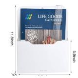 Magnetic File Holder - Magnetic Paper Holder, Pocket Organizer Office Supplies Storage Mail Organizer for Notebooks,Planners,Letter (1 Pack) - Retail: $10