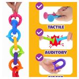 Sensory Toys Kids Suction Fidget Toys: 8 Pack Textured Suction Toys for Classroom - Calm Down Fidget Toys for Kids