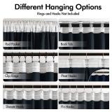 MIULEE Navy Blue Velvet Curtains 96 inches Long 2 Panels - Luxury Pinch Pleated Room Darkening Window Drapes for Bedroom Living Room Thermal Insulated Super Soft Blackout, Back Tab Rod Pocket - Retail