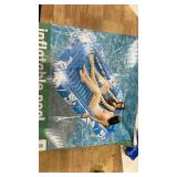 Inflatable Tanning Pool Lounger Float with Sprinkler, 77 x 48in Pool Floats Adult with Pillow, 6 in 1 Suntan Tub Raft Floatie with Drink Holder Sunbathing Water Lounge - Retail: $30
