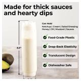 Restaurantware 16oz. FIFO Inverted Plastic Squeeze Bottle with Refill and Dispensing Lids - First In First Out - Perfect for Restaurants Catering and Food Trucks - 1ct box - Retail: $8