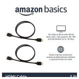 Amazon Basics HDMI Cable, 2-Pack, 3ft, 4K@60Hz, High-Speed 4K HDMI 2.0 Cord (18Gbps), 2160p, 48 bit, Compatible with TVPS5XboxRoku, Black - Retail: $7