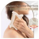 InfiniteRelax Ceramic Body Gua Sha Tool, Advanced FaceandBody Gua Sha Massage Tools Skin Care for Mother Women Men, Korean ?? Gua Sha Facial Tools (Dual Row of Massage) - Retail: $20