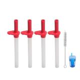 KLOWOAH Replacement Straws and Bite Valve Compatible with Zak Designs Kelso 15 oz Water Bottle (Pack of 4) - Retail: $8