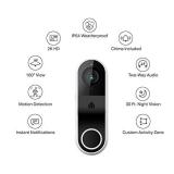 Kasa Smart Video Doorbell Camera Hardwired wChime, 2K Resolution, Always-on Power, Night Vision, 2-Way Audio, Real-Time Notification, Cloud and SD Card Storage, Works wAlexa and Google Home (KD110) - 