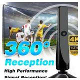 TV Antenna,for Long Range Reception,All Smart HD Digital Antennas with Amplifier Signal Booster for Local Channels Supports 4K 1080p,with High Performance Coax Cable - Retail: $25