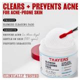 Thayers Blemish Clearing Acne Pads, Salicylic Acid Acne Treatment for Face, Pore Reducing, Exfoliating, and Soothing Skincare, Witch Hazel Toner Pads, 60 Ct - Retail: $10