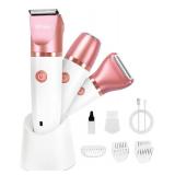 Ufree Electric Shaver Razors for Women Pubic Hair, Bikini Trimmer for Face and Body Hair, Wet and Dry Use Groomer, Hair Trimmer, Birthday Gifts for Women, Gold - Retail: $24
