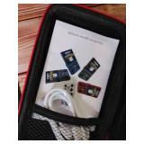 R36 Max Retro Gaming Console, Retro Handheld Console 4.0ftft Screen Linux System, 64G TF Car, 4000mAh Rechargeable Portable Pocket Arcade, Transparent Blue